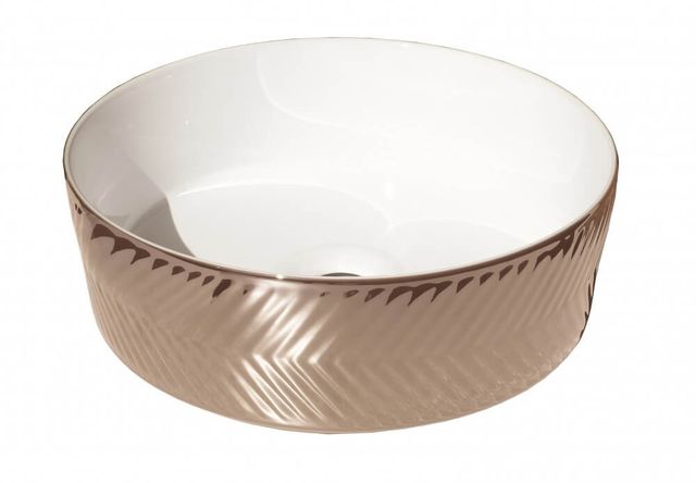 Azulejera Cerámica Cordobesa S.L. lavabos de cerámica spiga white & rose gold