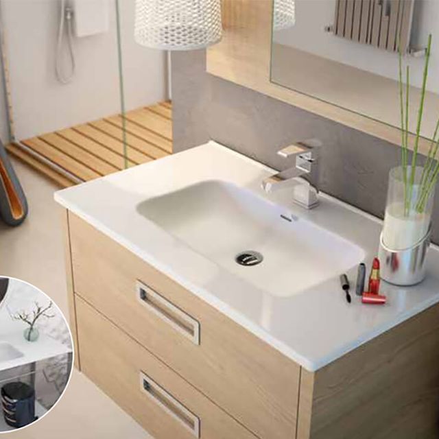 Azulejera Cerámica Cordobesa S.L. lavabo de porcelana sobre mueble etna