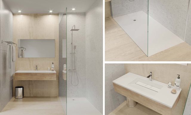 Azulejera Cerámica Cordobesa S.L. plato de ducha carga mineral FLAT para el baño