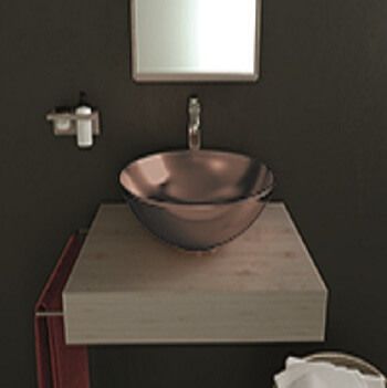 Azulejera Cerámica Cordobesa S.L. lavabo de porcelana decorativo bol bronce