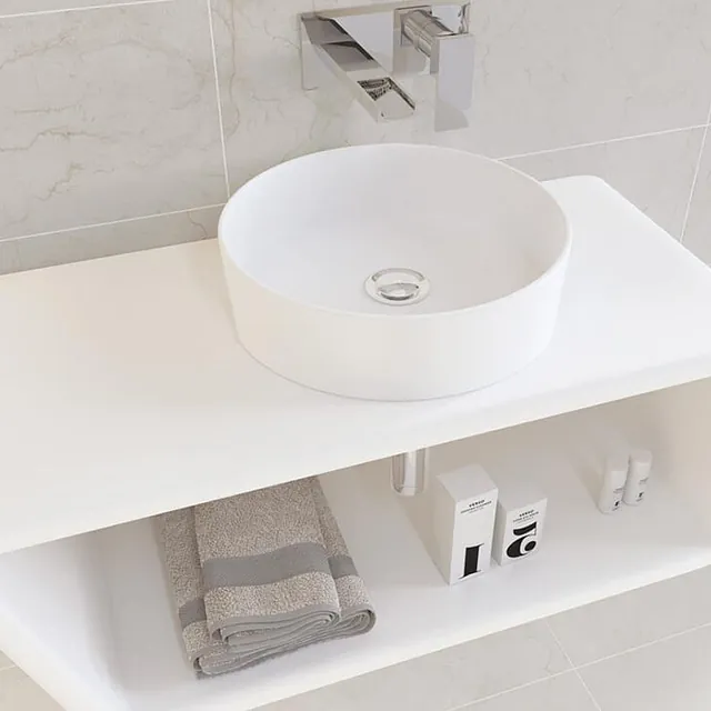 Azulejera Cerámica Cordobesa S.L. lavabo de porcelana extra fino mate osiris blanco mate