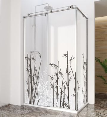 Azulejera Cerámica Cordobesa S.L. mamparas de ducha y baño con decoración imagik natural
