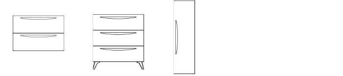 Azulejera Cerámica Cordobesa S.L. Muebles de baño serie Arco diagramas