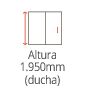 Azulejera Cerámica Cordobesa S.L. mamparas de ducha de hoja fija estándar DEFLECTOR características
