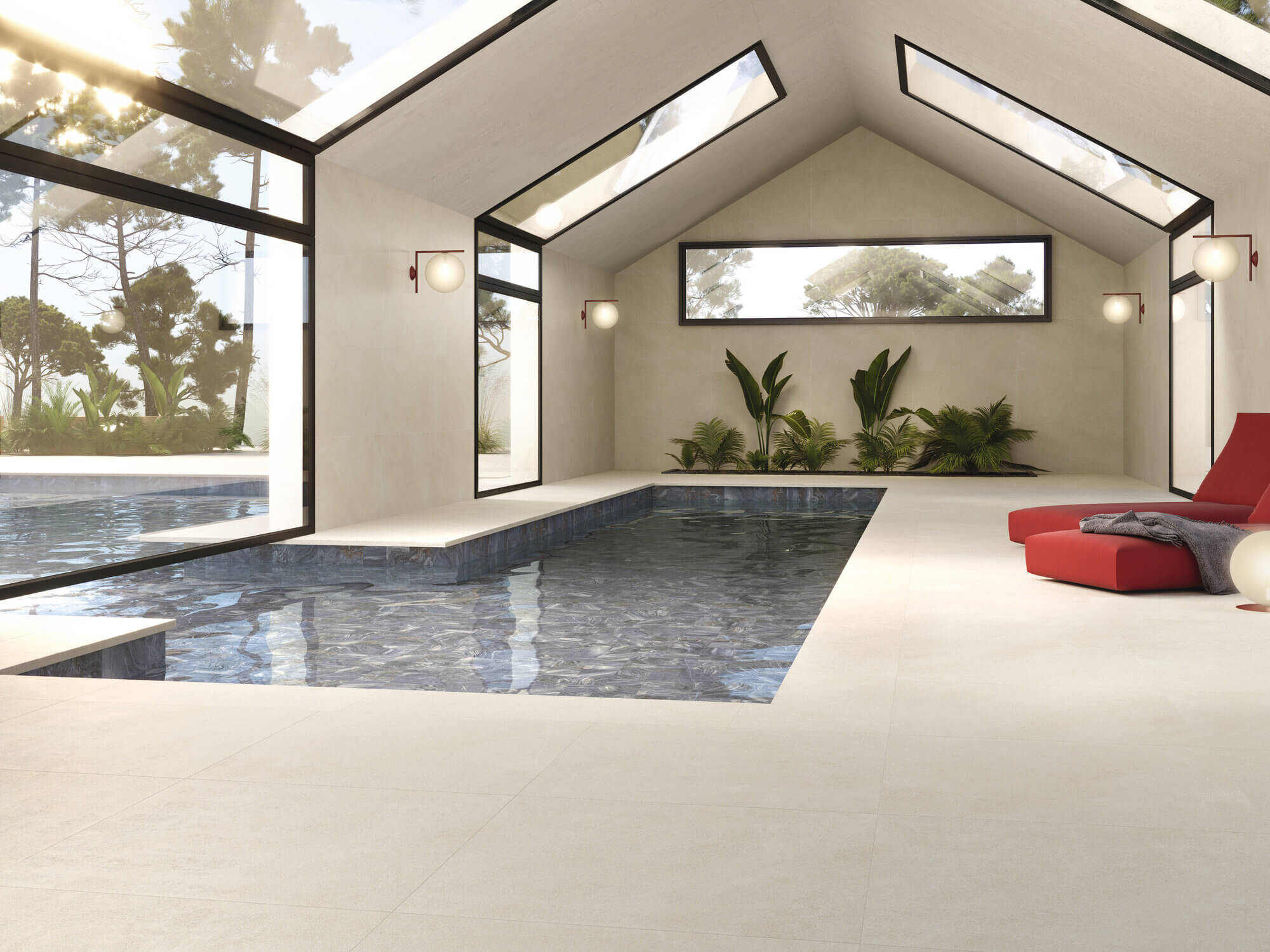 Azulejera Cerámica Cordobesa S.L. porcelánicos para piscinas modernas interiores