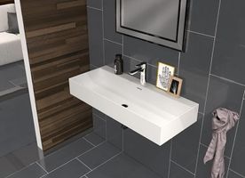 Azulejera Cerámica Cordobesa S.L. lavabo de porcelana suspendido gemini