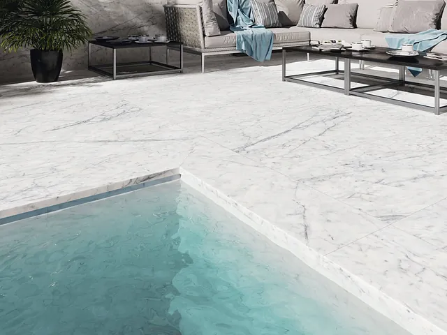 Azulejera Cerámica Cordobesa S.L. porcelánicos para piscinas modernas borde cuadrado