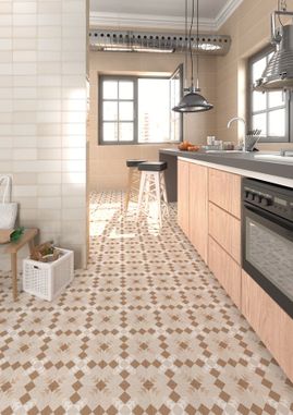 Azulejera Cerámica Cordobesa S.L. porcelánico efecto hidráulico serie Benaco (vives)