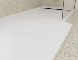 Azulejera Cerámica Cordobesa S.L. plato de ducha carga mineral MATIS para el baño rampa de acceso