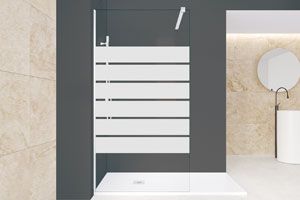 Azulejera Cerámica Cordobesa S.L. mamparas de baño corredera estandar BACO decorado satinado bold