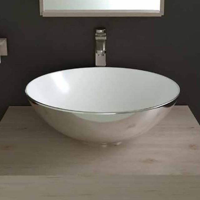 Azulejera Cerámica Cordobesa S.L. lavabo de porcelana decorativo bol bicolor