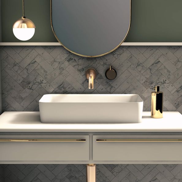 Azulejera Cerámica Cordobesa S.L. lavabo de porcelana extra fino mate fogo 