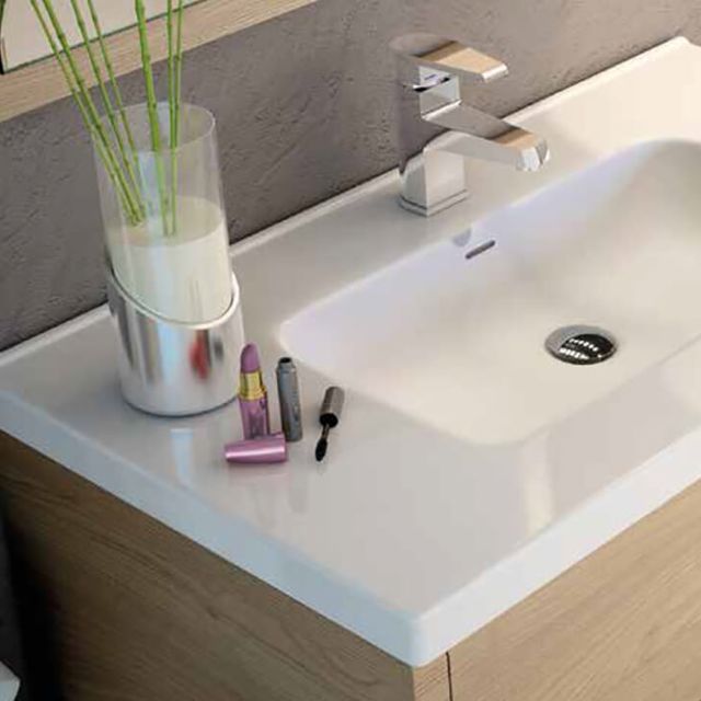 Azulejera Cerámica Cordobesa S.L. lavabo de porcelana sobre mueble etna