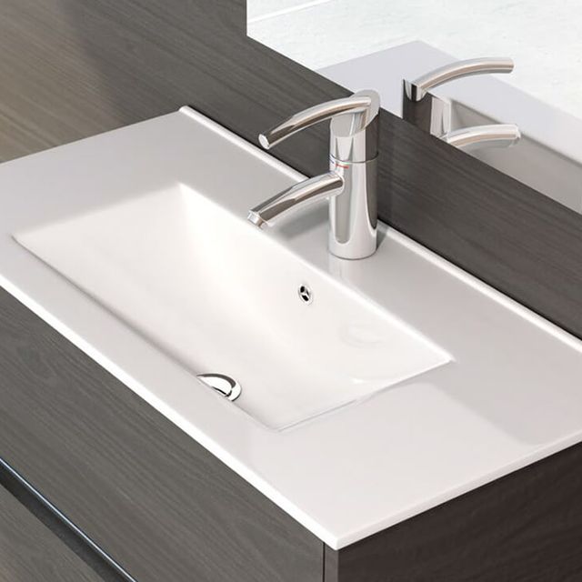 Azulejera Cerámica Cordobesa S.L. lavabo de porcelana sobre mueble thin