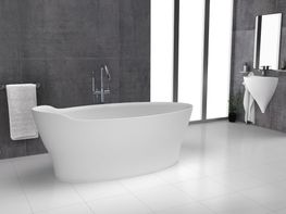 Azulejera Cerámica Cordobesa S.L. bañeras modernas y exentas en solid surface flow
