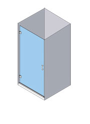 Azulejera Cerámica Cordobesa S.L. mampara de ducha y baño de hojas abatibles o plegables newglass modelo NG-210