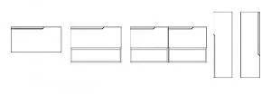 Azulejera Cerámica Cordobesa S.L. Muebles de baño serie eleven diagrama